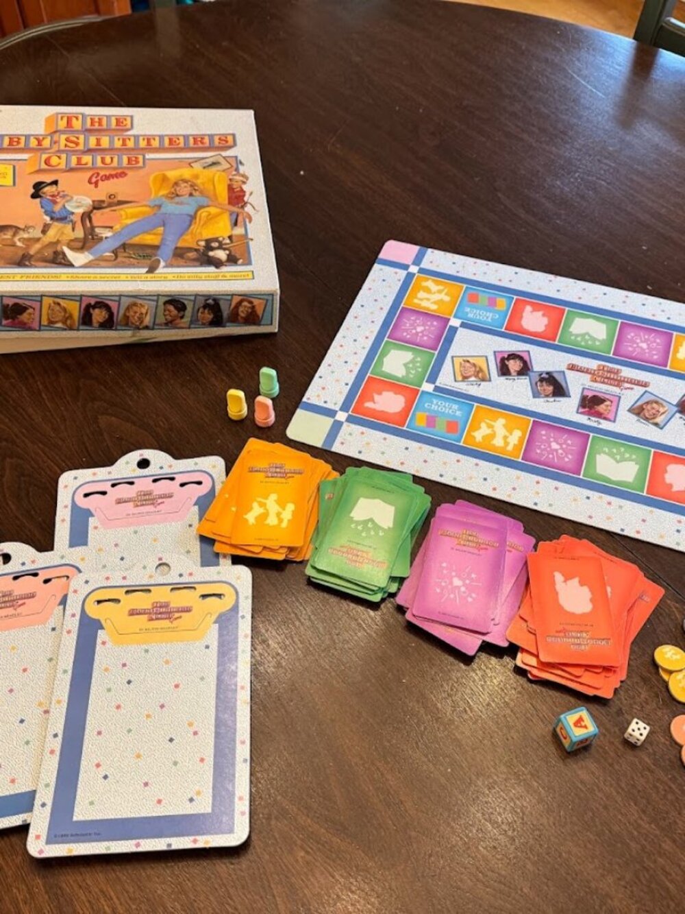 Vintage 1989 The Babysitters Club Board Game By Milton Bradley COMPLETE